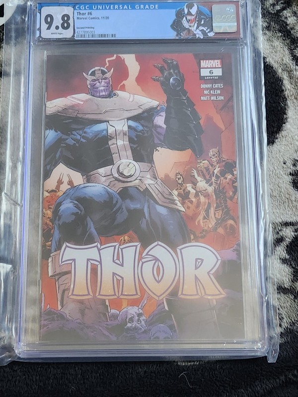 Thor #6! CGC 9.8! 2nd Print Wraparound Variant!! 1st Necro Gauntlet! Venom Label