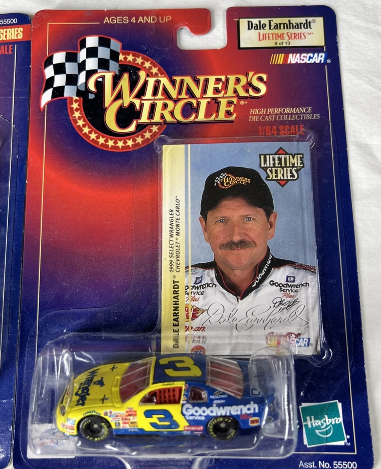 Dale Earnhardt Sr. 1996 & 99 Winners Circle 1:64 Lot of 2 Stock Cars Goodwrench - Image 3 of 4