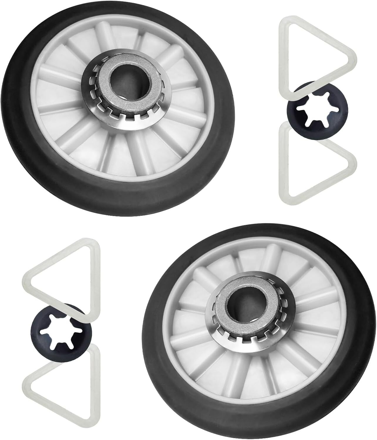 349241T Dryer Drum Roller Kit Replacement Compatible with Whirlpool Kenmore...