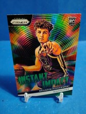 2023-24 Panini Prizm Brandin Podziemski Instant Impact Prizms Green #25 Rookie