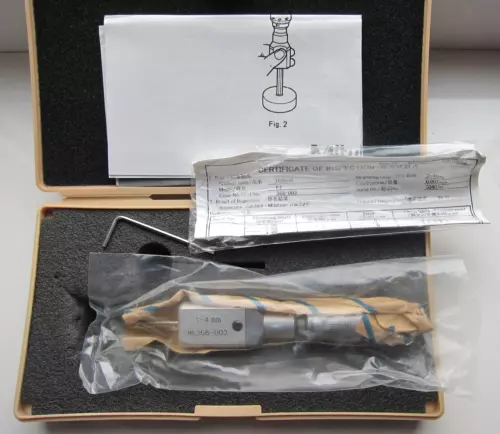 NEW 1 pcs MITUTOYO 368-003 (0.001mm) 2-Point Internal Micrometer Holtest, 3-4 mm