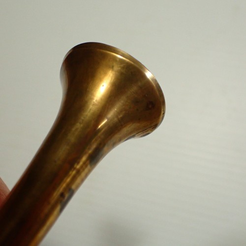 Jarrón vintage de muestras de latón - soporte para incienso - 20,5 cm de altura - jarrón de tallo - Imagen 9 de 9