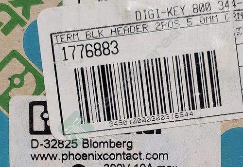 PHOENIX CONTACT 1776883 TERM BLOCK HDR 2POS VERT 5MM, 238 pz. - Foto 4 di 4