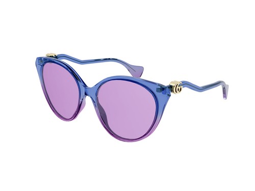 Gucci Occhiali da Sole GG1011S 003 Blu rosa Donna | eBay