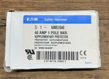 EATON CUTLER HAMMER WMS1D40 SUPPLEMENTARY PROTECTOR 40A 1 POLE D40 NEW IN BOX