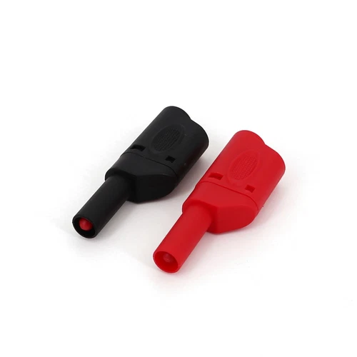 20x ummantelte voll isolierte Sicherheit 4 mm Stecker stapelbare Bananenstecker Steckverbinder USA - Bild 2 von 22