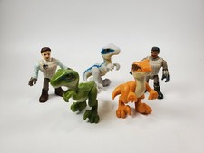 Fisher Price Imaginext Jurassic World Raptor Dinosaur Trainer Lot