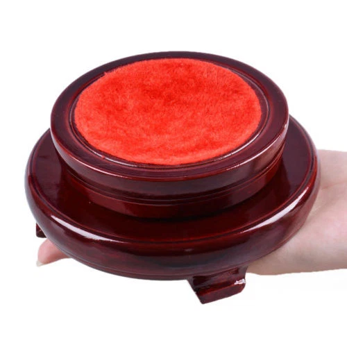 Red Whirl Wood Stand Holder Display Organizer for 60-200mm Ball Crystals Sphere - Picture 18 of 18