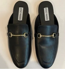 STEVE MADDEN GALILEA LEATHER WOMEN'S COLOR BLACK 