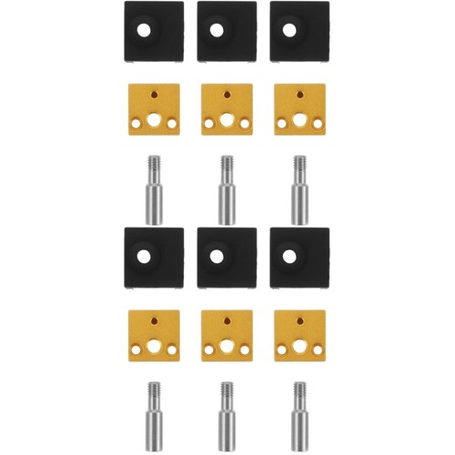 2 Sets 3d Printer Accessories Hotend Heater Block Extruder Heating