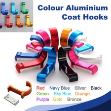Aluminum Colorful Clothes Bag Towel Hanger Hook Wall Mounting Coat Robe Hooks