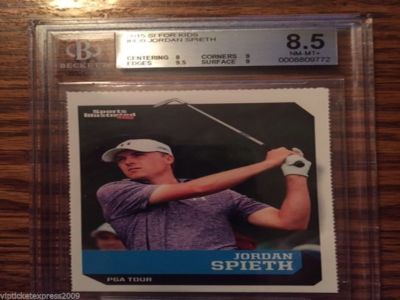 **2015 SI Sports Illustrated Kids Jordan Spieth RC BGS 8.5 ROOKIE CARD! 9 9.5