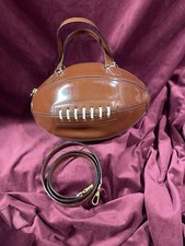 Moschino Purse Vintage F tbol Leather 1990s Archival Brown Crossbody Rare