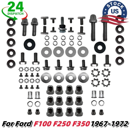 West Coast Jr. Mirror Deluxe Stainless Bolts Kit For 1967-72 Ford F100 F250 F350