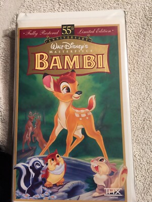 Walt Disney Bambi VHS 1997 55th Anniversary Limited Edition | eBay