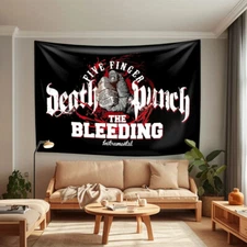 Five Finger Death Punch Metal band Tapestry Wall Art Hanging Flag Banner 36x60''