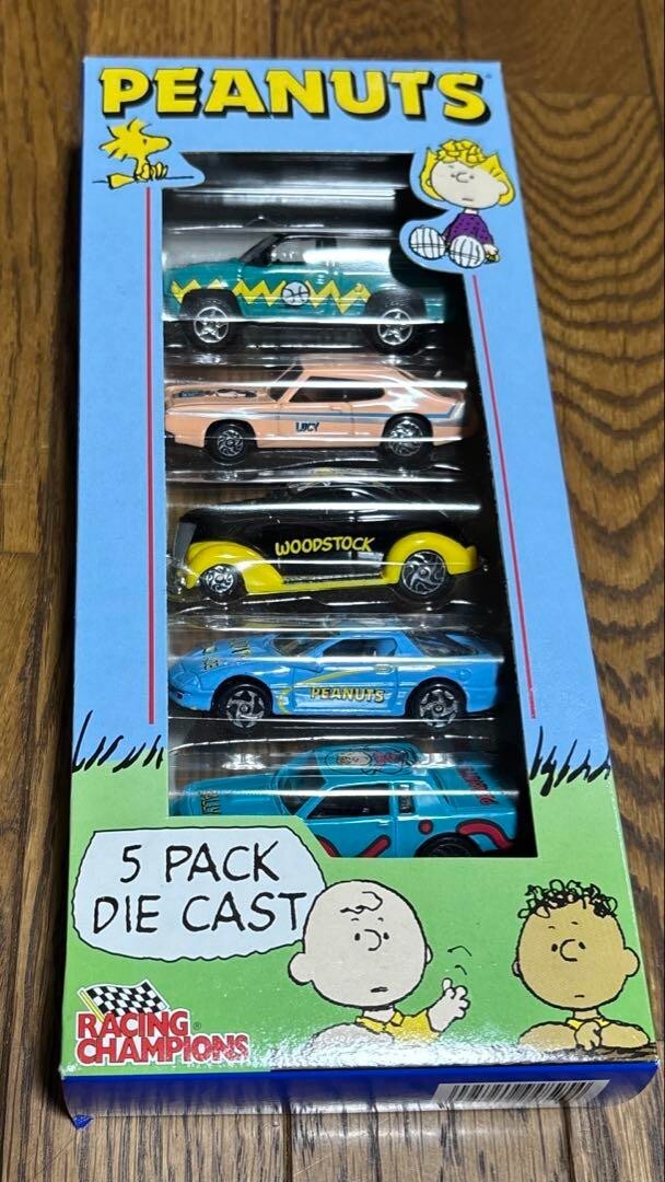RCERTL製 ピーナッツスヌーピーレーシングチャンピオンズ 5P ダイキャスト RCERTL製 ピーナッツスヌーピーレーシングチャンピオンズ 5P