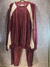 Irvine Park Velour Velvet Full Jump Track Suit Jacket and Pants XXXL 3XL Outdoor