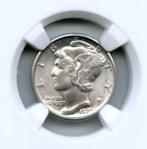 1927 Mercury Dime, NGC MS64FB