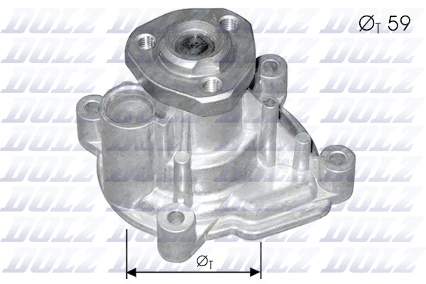 Dolz Wasserpumpe FüR VW Polo 6R_ 9N_ Golf V 1K1 Touran 1T1 1T2 5M1 521 3C5-image