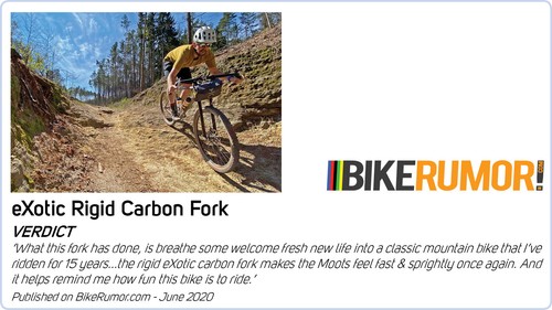 eXotic Rigid Carbon 29er Mountain Bike Fork, Post Mount PM Disc Brake, 49.0cm 29 - Picture 8 of 12
