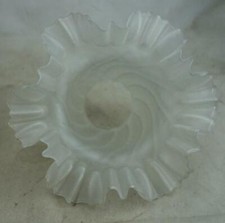 antiker Glas Lampenschirm Serviettenrand Deckenlampe um 1900/20 Nr. 3871/10