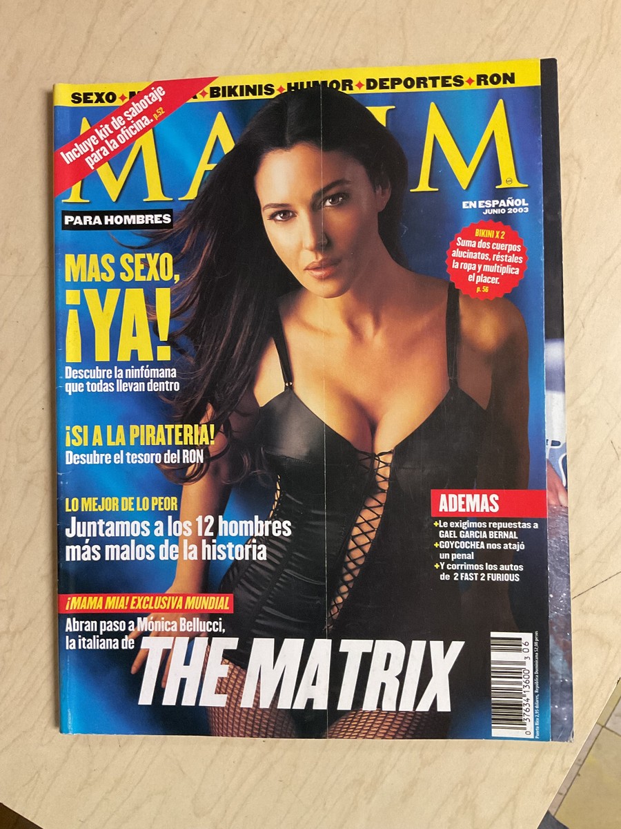 june 2003 Maxim #15 En Espanol Monica Bellucci cover 2X Bikini +