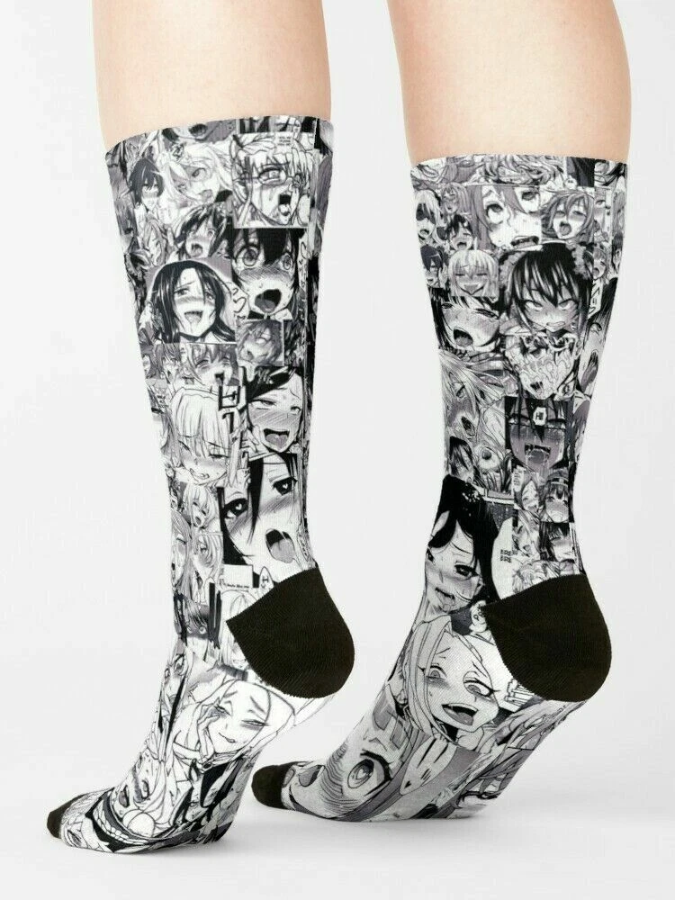Ahegao Collage Hosiery Hentai Sock Anime Socks eBay
