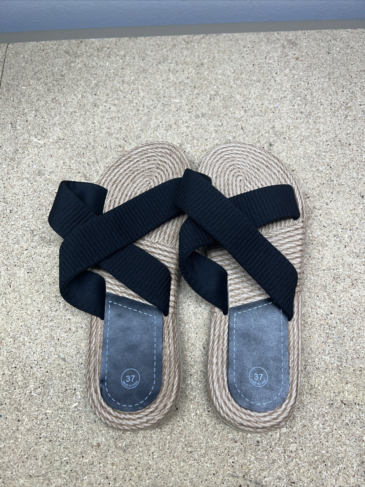 APL Sandali da spiaggia neri marroni taglia 37 US taglia 6