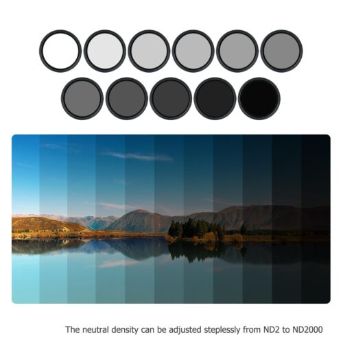 40.5-82mm ND Filter ND2-ND2000 Variable Neutral Density Filter for Camera Lens - Picture 5 of 22