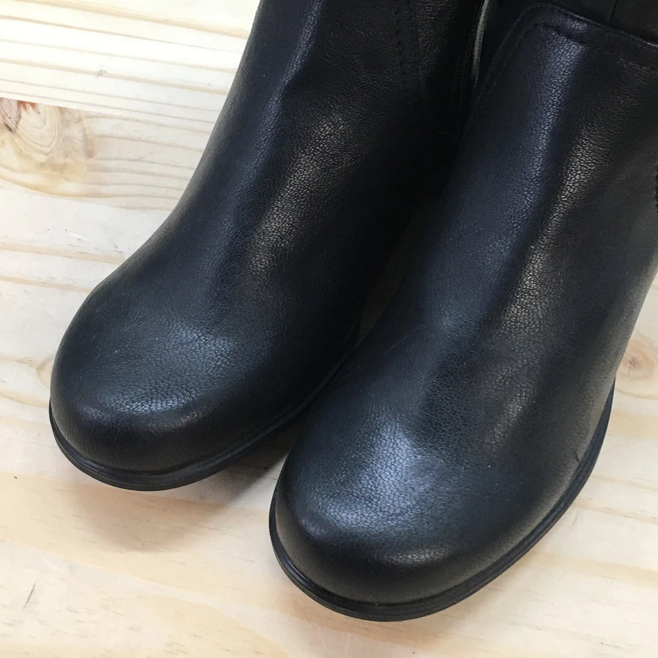 Botas Hush Puppies para mujer 8,5 Moyen altas para montar negras bloque a mitad de la pantorrilla HW05231-001 Foto 4 de 4