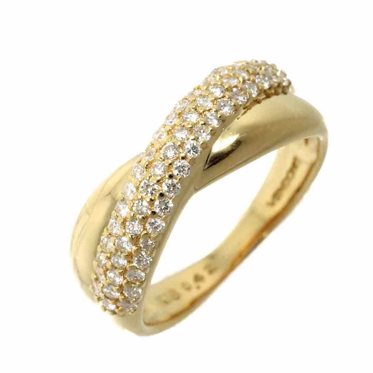 Vendome Aoyama Diamond 0.42ct Ring 18K YG size5.5-5.75(US Vendome Aoyama Diamond 0.42ct Ring 18K YG size5.5-5.75(US