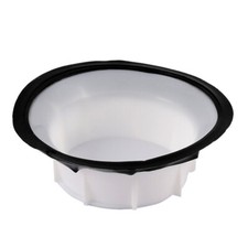 Household Bathroom Plastic Flood Toilet Stopper Insert 10cm Dia White Black