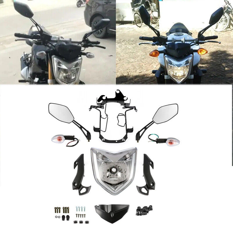 Fit For Yamaha FZ1N 2006-2015 Motorcycle Headlight Set Head Light Assembly Kit Foto 3 de 4