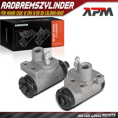 2x Radbremszylinder Hinterachse für Honda Civic VI CRX III EG EH 1.5L1990-2007