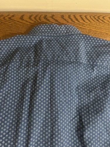 Bonobos Slim Fit Dark Blue Floral Mens Button Down Shirt Size Large - Picture 9 of 10