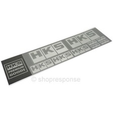 Hks 51007-ak231 Metal Logo Decal Sticker Sheet Brushed Silver Die-cut Japan