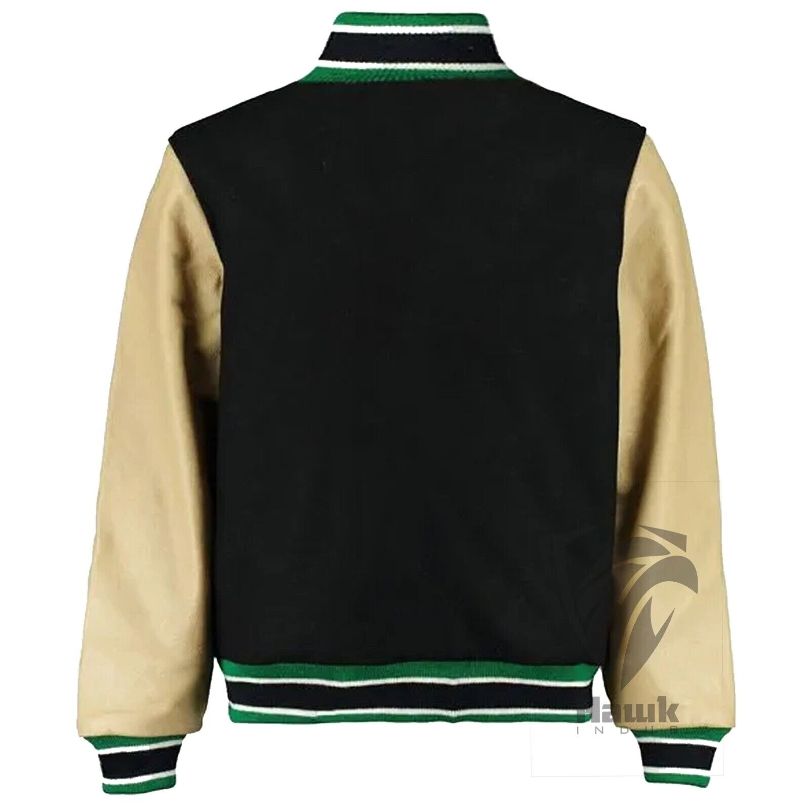 Philadelphia Black Wool Genuine Baseball Jacket