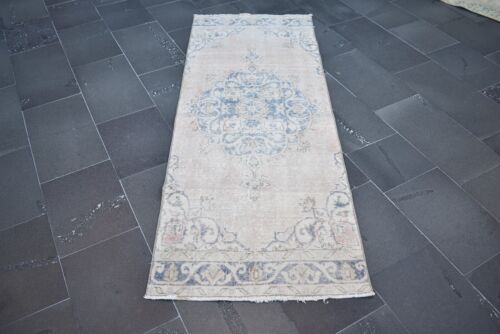 Floor rug, Handmade rug, Turkish rug, Area rug, Vintage rug, 2.5 x 6.5 ft TV5016 - Picture 1 of 9