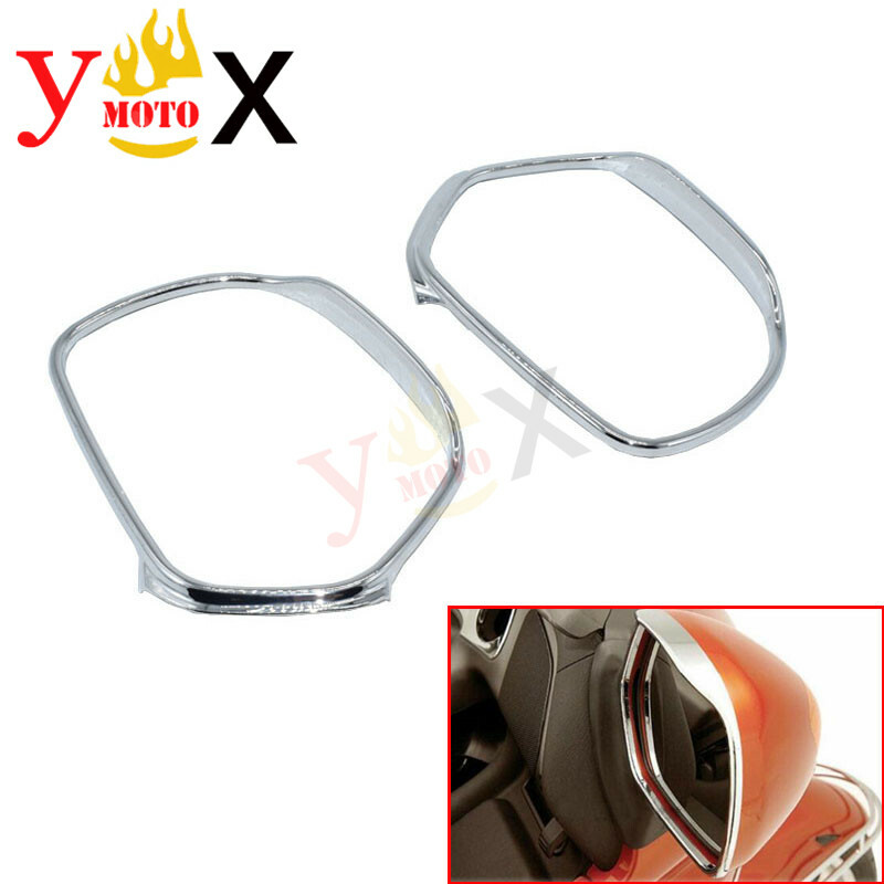 Motor Rearview Mirror Accent Trim Ring Decal For Honda Goldwing GL1800 2001-2017