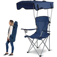 Foldable Beach Canopy Chair for Camping Outdoor Heavy Duty Chairs Sun Protection