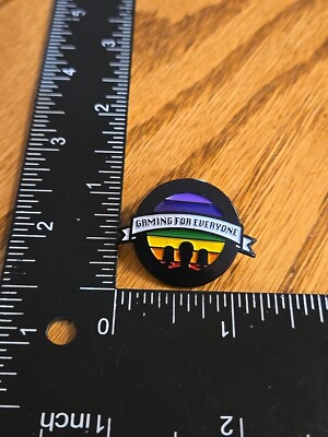 Video Gaming For Everyone Rainbow Enamel Lapel Pin K5