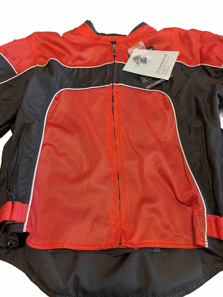 Fly Street Gear Men’s Racing Padded Motorcycle Jacket 2XL Red - Image 3 of 4