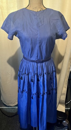 Blue Vintage day dress - Picture 2 of 6