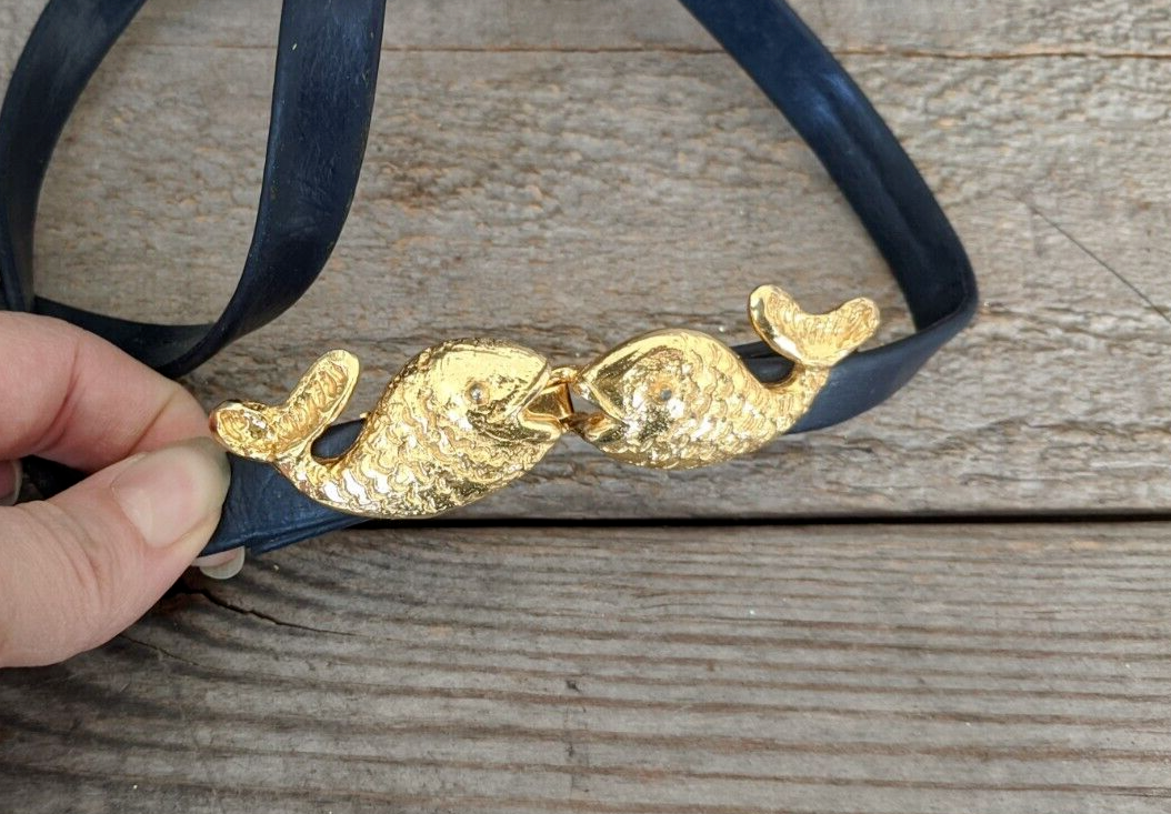 Vintage Mimi Di N1973 Fish Belt Buckle Signed | eBay display picture 1