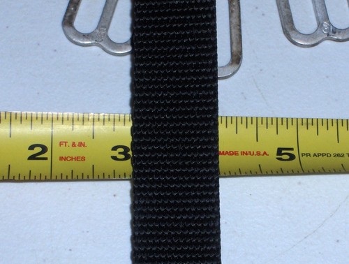 1 Zoll x 70 Fuß, schweres schwarzes Nylongurt Gurtband, mit Bonus. - Bild 4 von 4