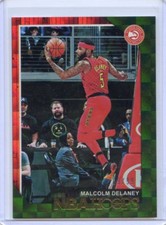 2018-19 PANINI HOOPS GREEN PARALLEL MALCOLM DELANEY HAWKS #9/99 NO. 61