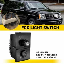 Fog Light Rear Wiper Switch Fits Chevrolet GMC Cadillac Escalade 03-06 CBS-1437
