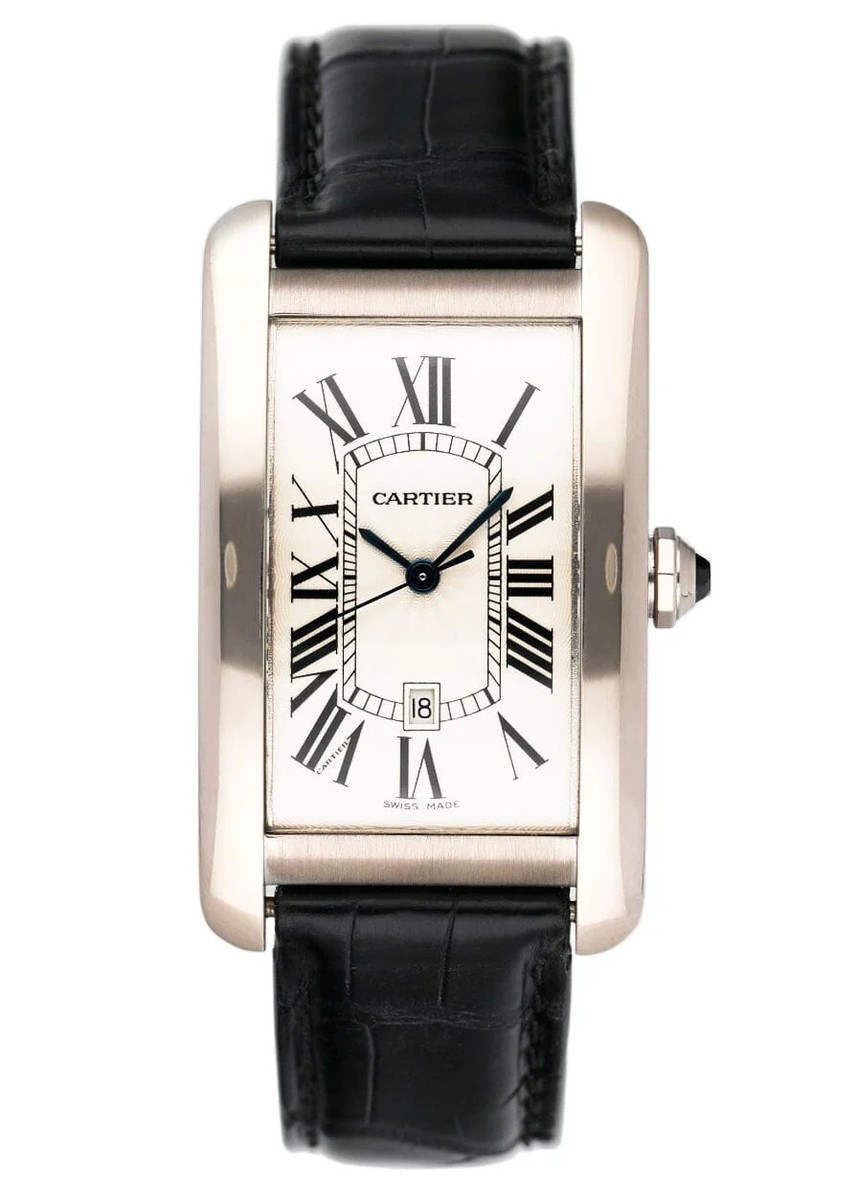 Cartier Tank Americaine Large W2603256 Rhodiumized 18K White Gold