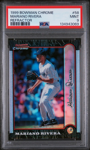 1999 Bowman Chrome Mariano Rivera Refractor PSA 9 POP 12